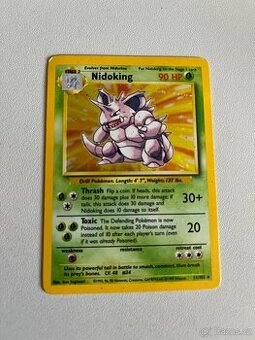 NIDOKING JUNGLE POKEMON VINTAGE CARD