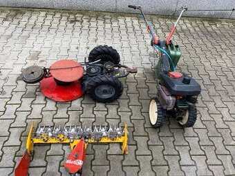 Pohonná motorová jednotka vč. žací lišty a sekačky
