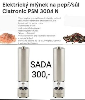 Mlýnky na koření Clatronic