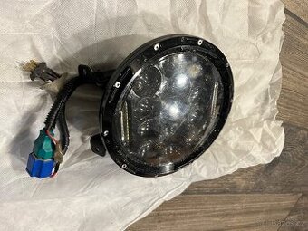 Cafe racer LED světlo a malé zrcátka, hodiny na řidítka