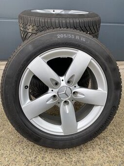 Originál zimní sadu Alu kol Mercedes Benz SLK, 205/55 R 16