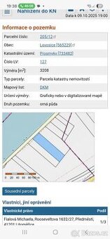 Prodám pozemek vhodný pro rybáře, blízko sjezdu z dálnice D8