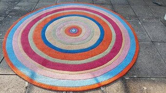 Kulatý barevný koberec 200 cm