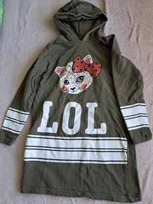 Mikinové šaty Bonprix vel.140/146