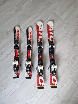 Lyže Atomic s vázáním, délka 90 a 70cm