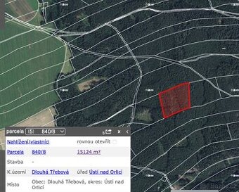 Prodej lesa k.ú. Dlouhá Třebová - 1