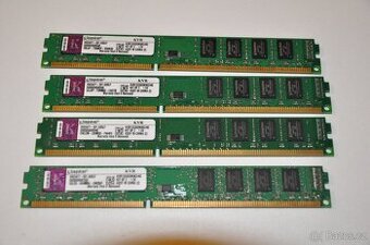 4x4GB RAM paměti Kingston KVR1333D3N9K2/4G