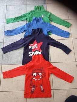 Rolák, triko , košile dlouhý rukáv - vel. 110/116