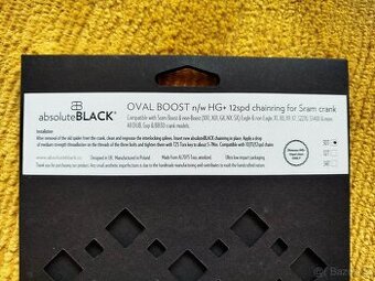 Absolute Black Sram Oval Boost pro Shimano řetěz 12spd.
