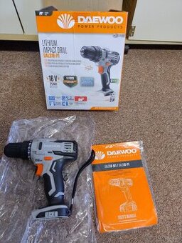 Prodám Aku. vrtačku Daewoo DALD18-P1, nová,