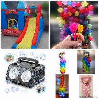 Skákací hrad a dekorace