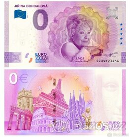 Jiřina Bohdalová Euro Bankovka