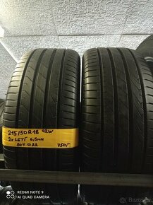 215/50r18 92W letní pneu  x2 - 1