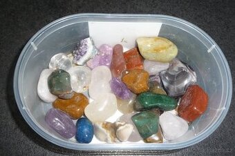 kámeny tromlované achát, lapis, amestyst - 1