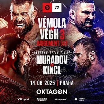 Oktagon 72, sleva 2lístky