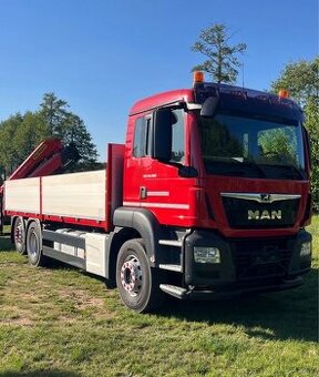 MAN TGS 26.500 - 6x2 - Valník + HR-PALFINGER PK 19.001 SLD