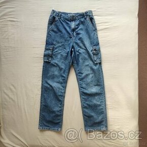 Chlapecké klučičí loose rifle jeans vel 182 C&A