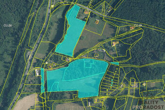 Prodej pozemků o celkové výměře 35547 m², Krhová