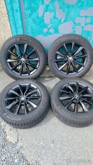 Originál 4x kola Škoda s pneu zimní Michelin 205/55R16