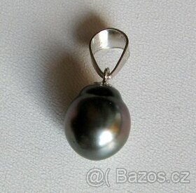Černá perla z Tahiti - přívěsek