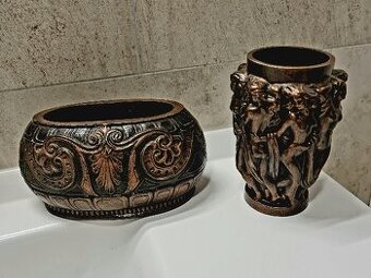 Souprava váza a miska