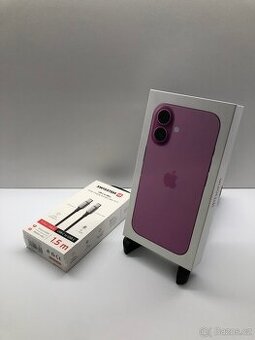 Apple iPhone 16 128 GB Pink NOVÝ - ZÁRUKA+FAKTURA