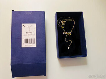 Swarovski náhrdelník Hyperbola Y- odstín rose gold