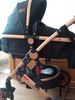 Kočárek 3+1 černozlaty
