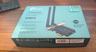 WiFi síťová karta TP-Link AX3000 Wi-Fi 6, Bluetooth, PCIe