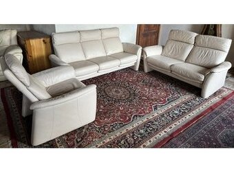 Luxusní kožená sedací souprava 3+2+1, 2883