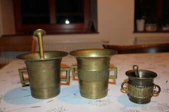 3 X MOSAZNÝ HMOŽDÍŘ