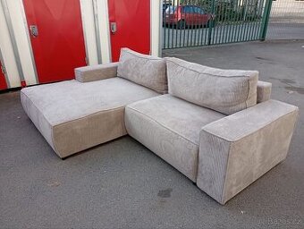 Prodám rohovou (L) rozkládací sedačku – ve skvělém stavu