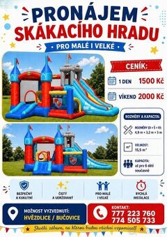 SKÁKACÍ HRADY K PRONÁJMU