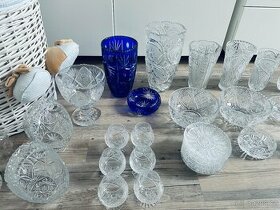 Broušené sklo, Broušená váza, Český křišťál, Bohemia Crystal