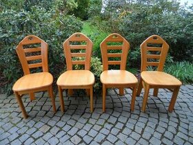 4x židle borovice masiv