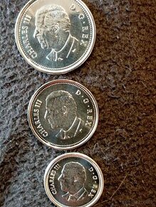Prodám mince s Karlem III  Novinka:  UNC  - 1