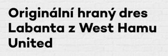 VLADIMÍR LABANT (WEST HAM UNITED FC) - prodám originální dre