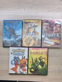 Balíček 5 DVD – Akční, válečné filmy + Pokémon