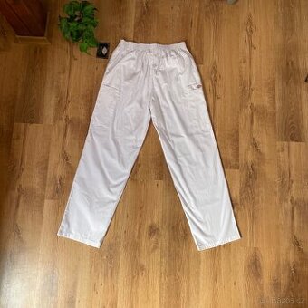 Bílé dickies kalhoty velikosti L
