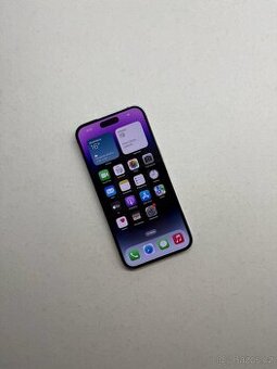 APPLE IPHONE 14 PRO MAX 256GB-FIALOVÝ 100% BATERIE, ZÁRUKA