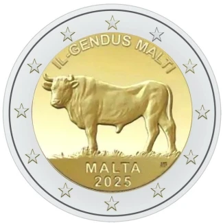 2€ Malta 2025 - Maltský vôl + Mdina