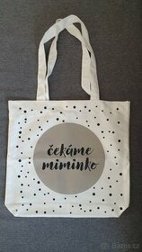 Bavlněná lifestylová taška čekáme miminko - 1