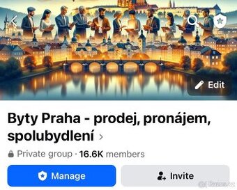 facebooková skupinu Byty Praha