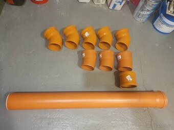 KG trubky a kolena – průměr 110 mm (nové)