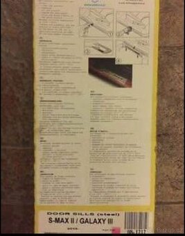 Nová nerezová  ochranná lišta hrany kufru Ford Galaxy III, F