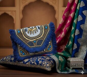 Výrazná modrá psaníčka s motivem uhrančivého oka