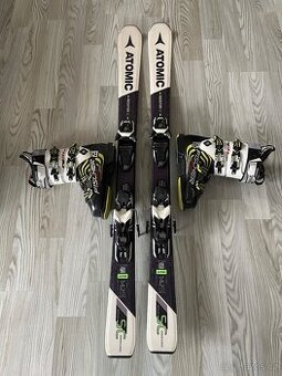 Kvalitní lyže Atomic Redster SC 142 cm +lyžáky Fischer 40-41