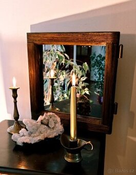 Prodám zrcadla/rámy ze starého dřeva, rustikální efekt