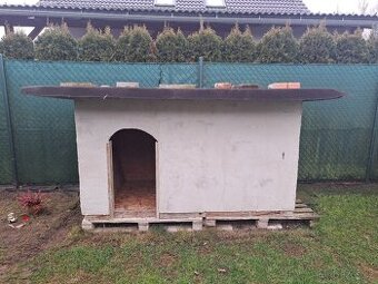 Velká psí zateplená, dvoukomorova bouda