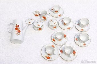 Porcelánová kávová souprava ČSSR ORLÍK 13 ks
